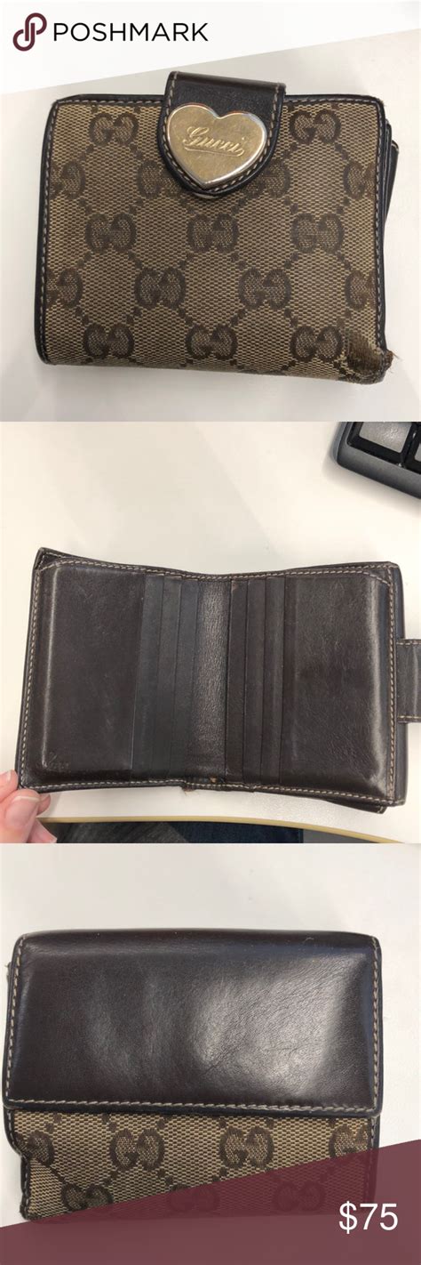 gucci monogram heart wallet|gucci authentic wallet.